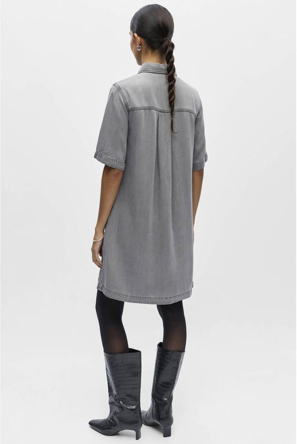 OBJECT Dames Jurken Objframa 2 4 Re Denim Dress Grijs - Foto 6