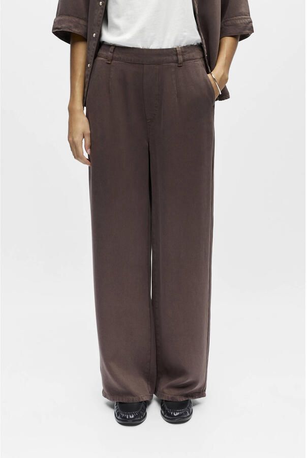 OBJECT denim Wide leg regular waist casual broek
