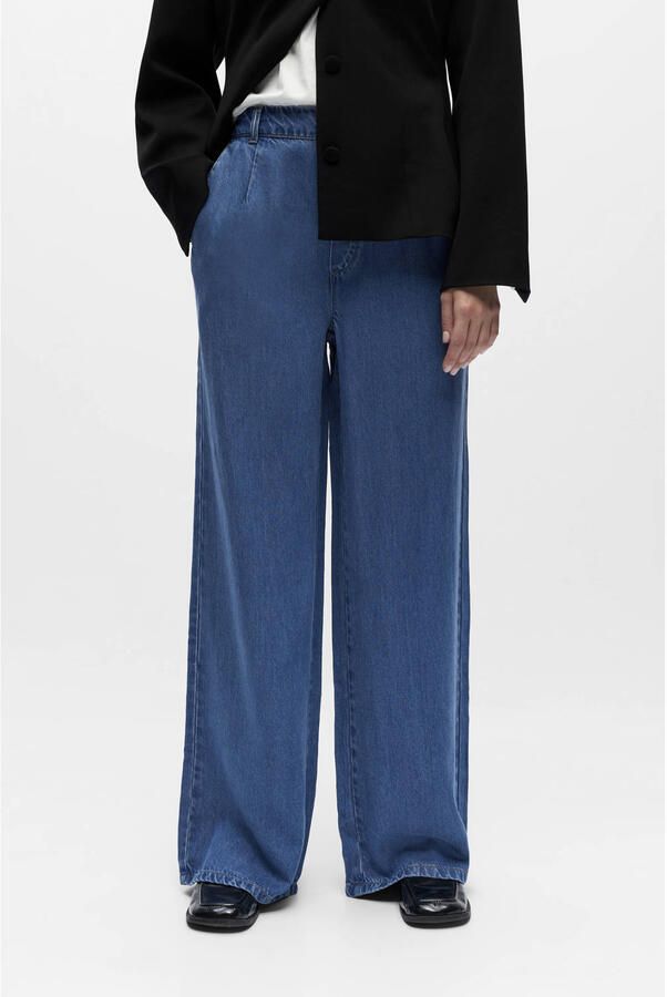 OBJECT denim Wide leg regular waist casual broek