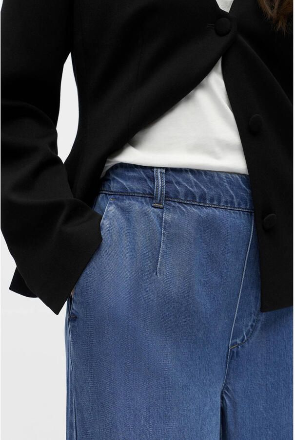 OBJECT denim Wide leg regular waist casual broek - Foto 2