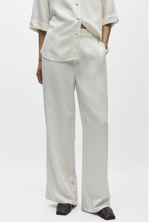 OBJECT denim wide leg regular waist casual broek