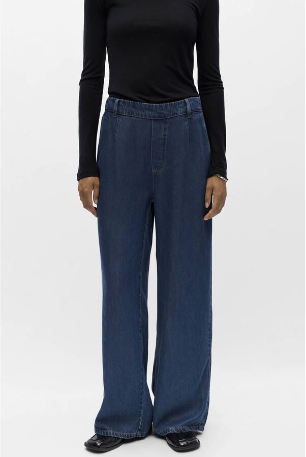 OBJECT denim wide leg regular waist casual broek - Foto 3