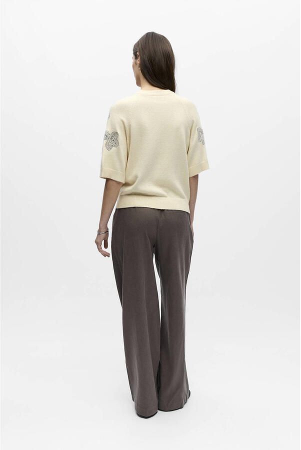 OBJECT Dames Truien & Vesten Objlaney Rubin Ss Pullover Creme - Foto 7