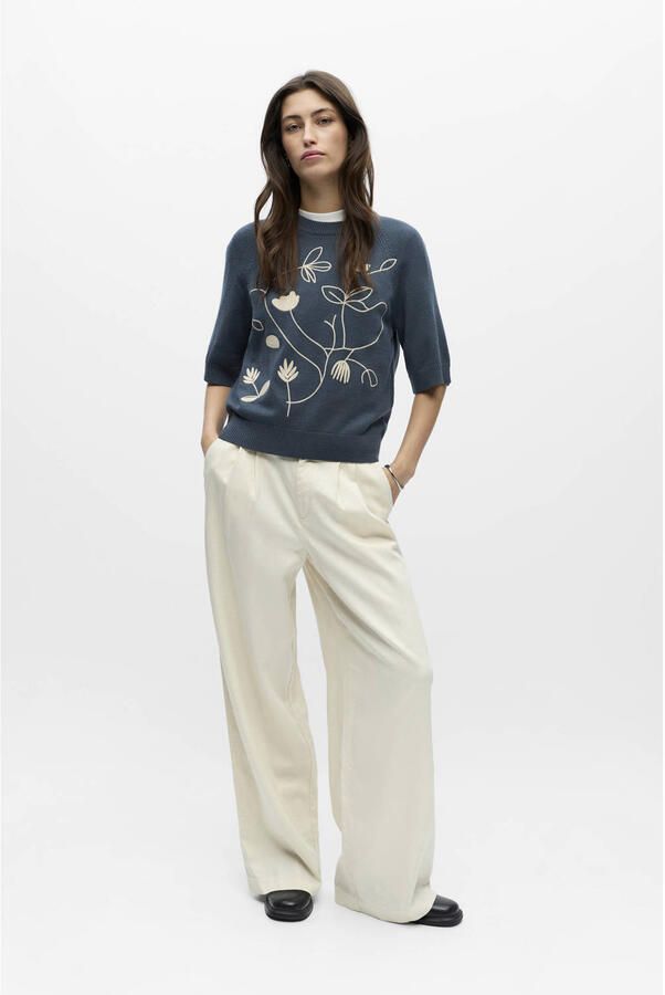 OBJECT Dames Truien & Vesten Objlaney Rubin Ss Pullover Blauw - Foto 7
