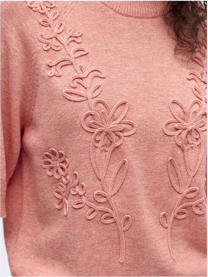 OBJECT Dames Truien & Vesten Objlaney Rubin Ss Pullover Roze - Foto 6