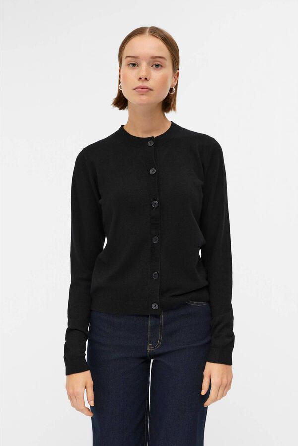 OBJECT gebreid vest OBJTHESS zwart