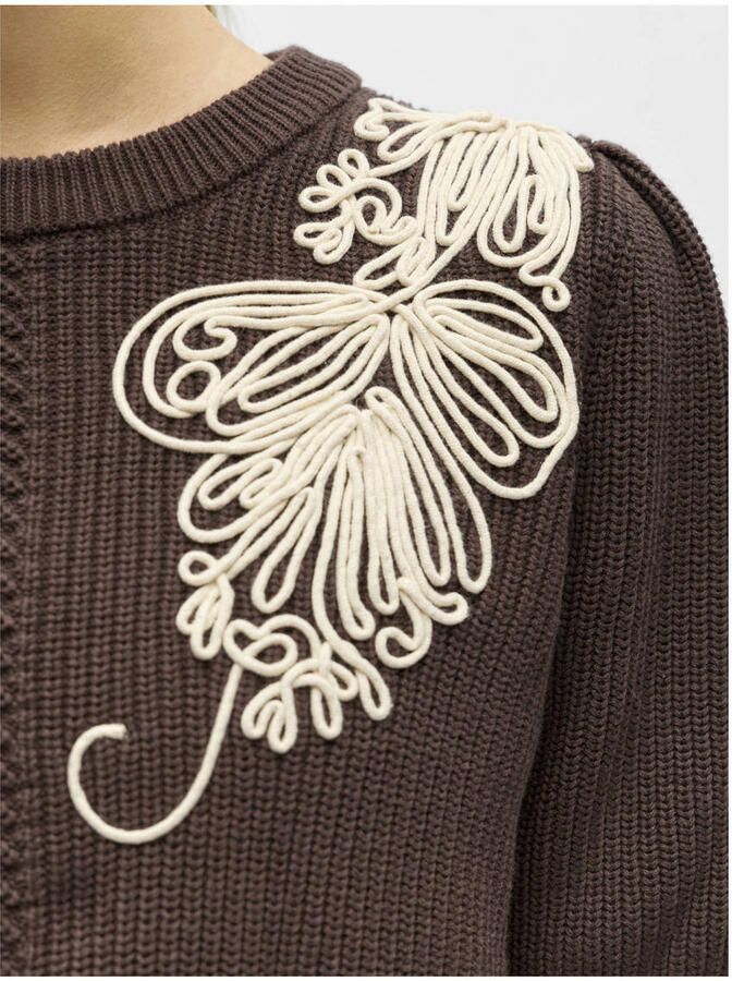 OBJECT Dames Truien & Vesten Objstar S s Re Knit Pullover Bruin - Foto 6