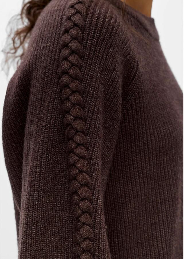 OBJECT Dames Truien & Vesten Objhannah L s Re Knit Pullover Noos Bruin - Foto 6