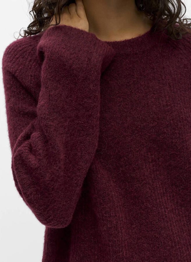 OBJECT Dames Truien & Vesten Objagate O-neck L s Knit Pullover Noos Bordeaux - Foto 6
