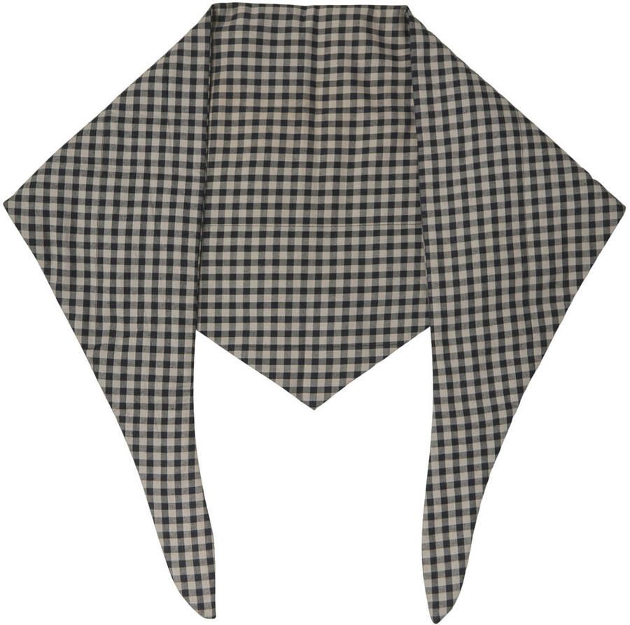 OBJECT geruite triangle scarf OBJOLIVIA beige