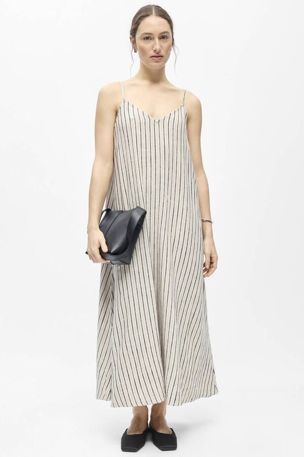 OBJECT Dames Jurken Objsanne Lo Strap Dress Ecru - Foto 5