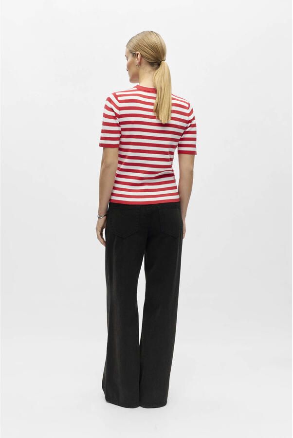 OBJECT Dames Tops & T-shirts Objester S s New Knit Pullover Rood - Foto 7
