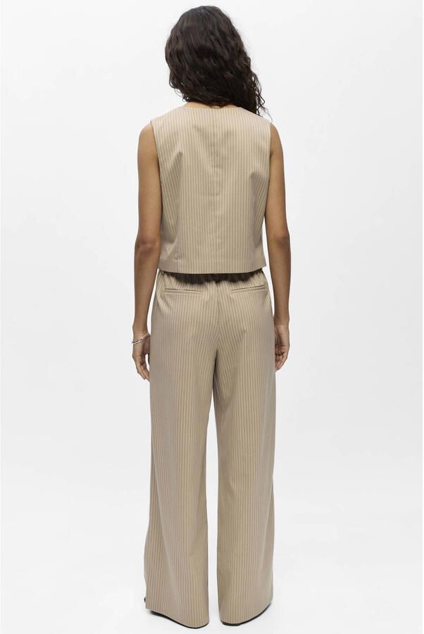 OBJECT gestreepte regular fit blazer beige - Foto 3