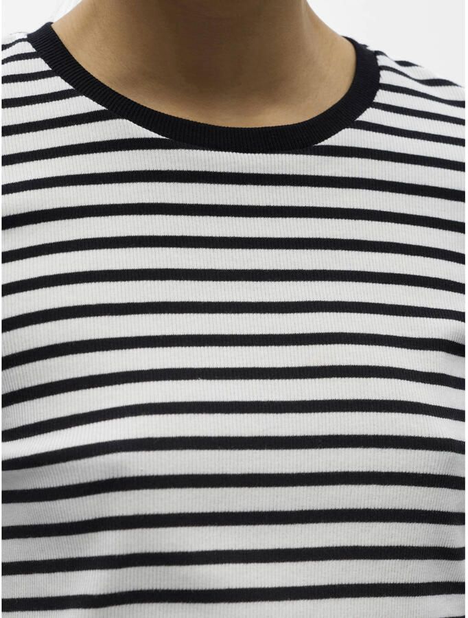 OBJECT gestreepte T-shirt zwart - Foto 3