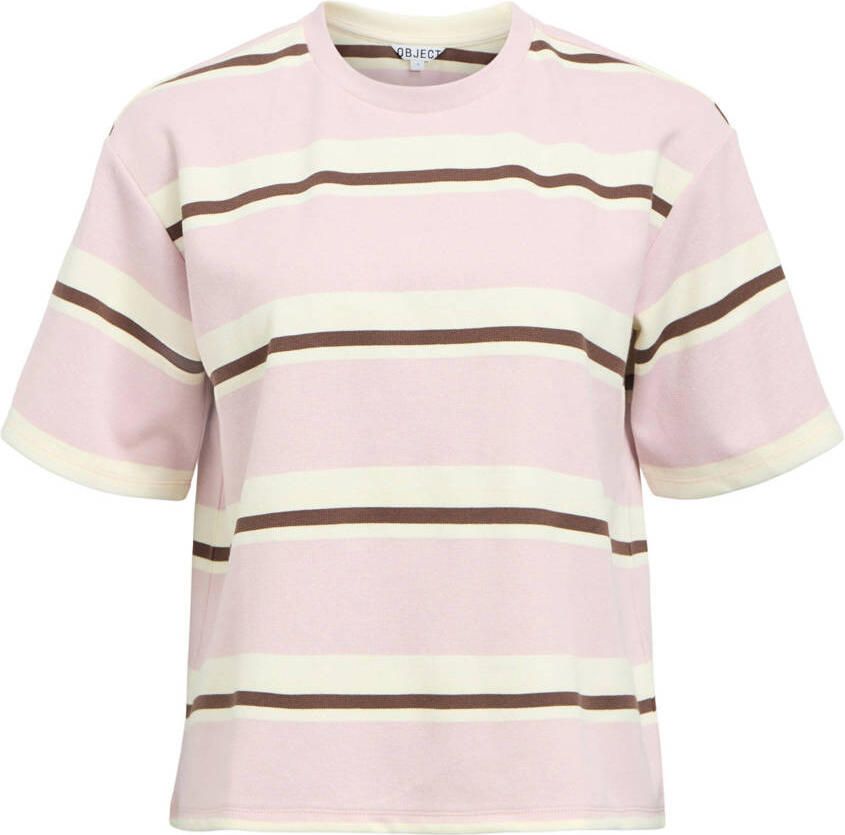 OBJECT gestreepte top roze - Foto 2