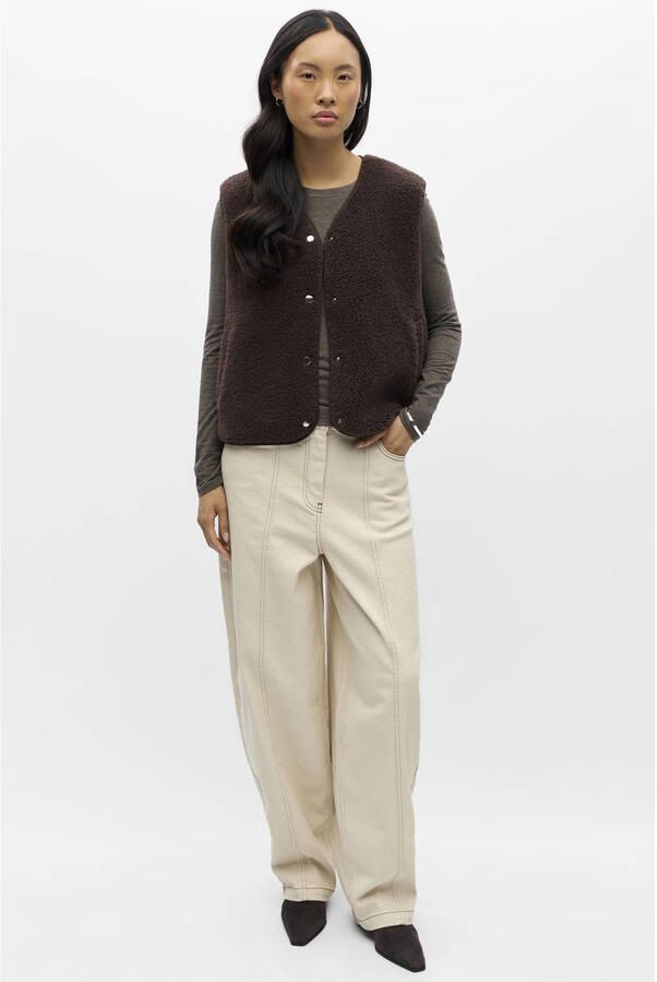 OBJECT Dames Blazers Objella Waistcoat Noos Bruin