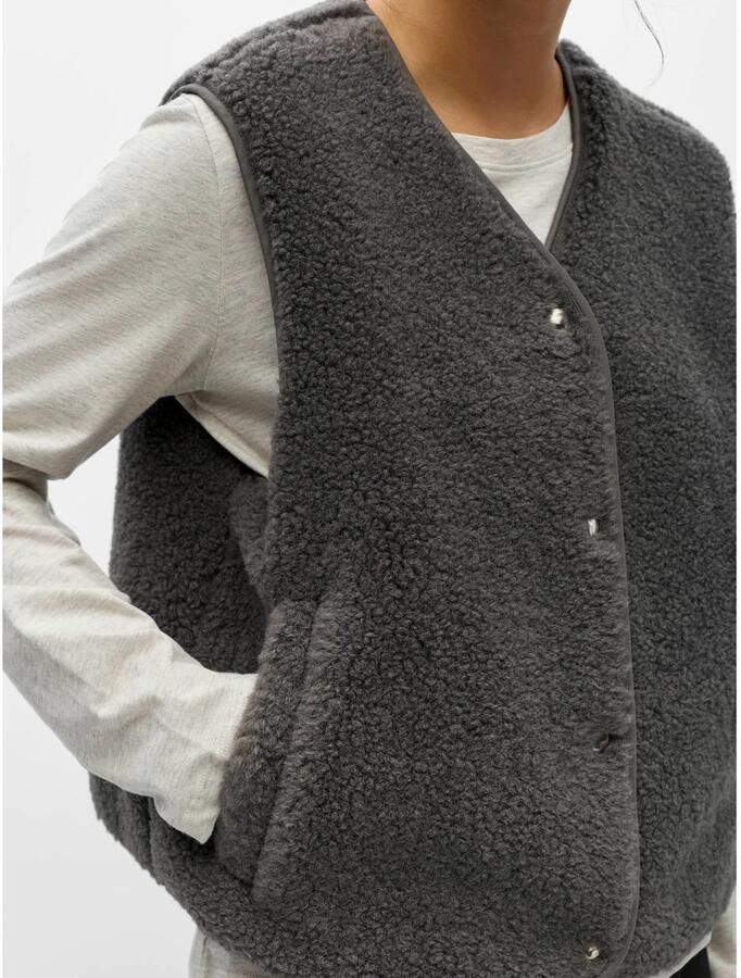 OBJECT Dames Blazers Objella Waistcoat Noos Donkergrijs - Foto 6