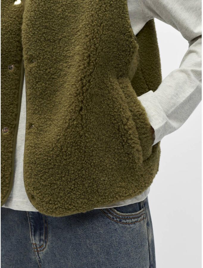 OBJECT Dames Blazers Objella Waistcoat Noos Olijf - Foto 6