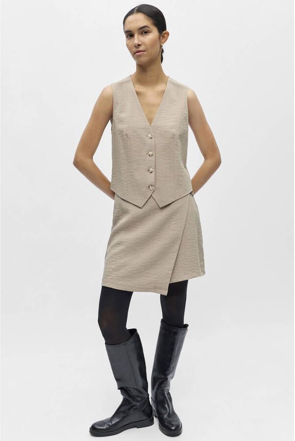OBJECT gilet taupe - Foto 2