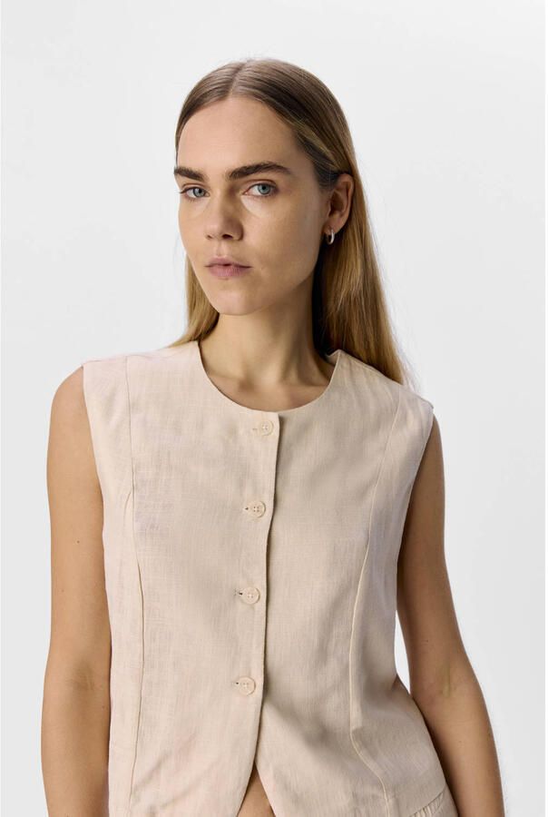 OBJECT Dames Blazers Objaya S l Re Vest 138 Beige - Foto 2