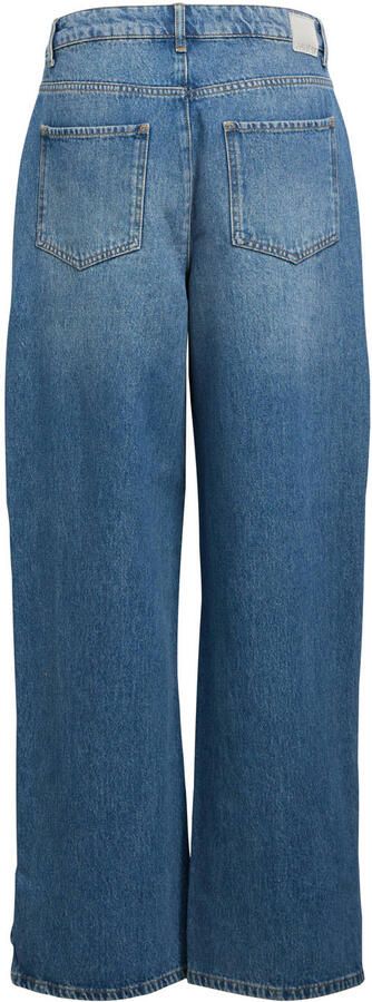 OBJECT high waist wide leg jeans medium blue denim - Foto 3