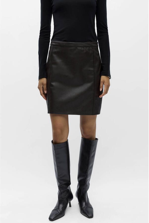 OBJECT Dames Rokken Objliva Hw Short Skirt 147 Nd Bruin - Foto 4