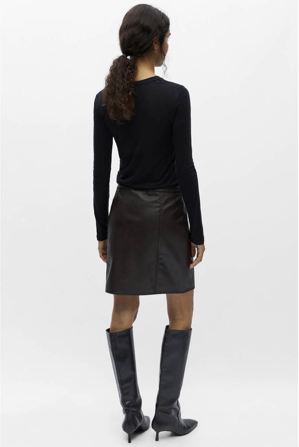 OBJECT Dames Rokken Objliva Hw Short Skirt 147 Nd Bruin - Foto 6