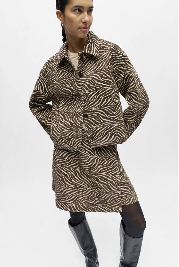 OBJECT Dames Jassen Objthea L sre Short Jacket Bruin - Foto 5