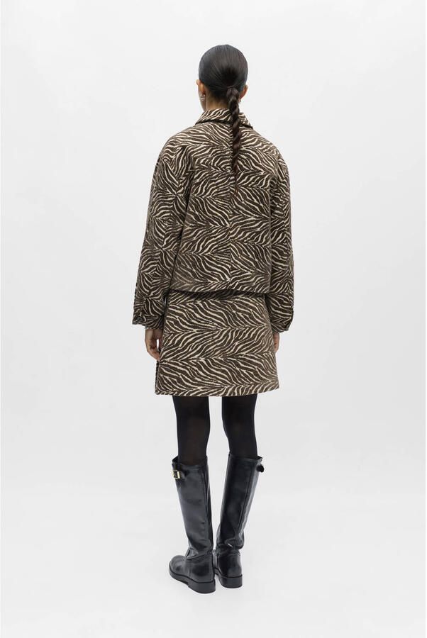 OBJECT Dames Jassen Objthea L sre Short Jacket Bruin - Foto 6