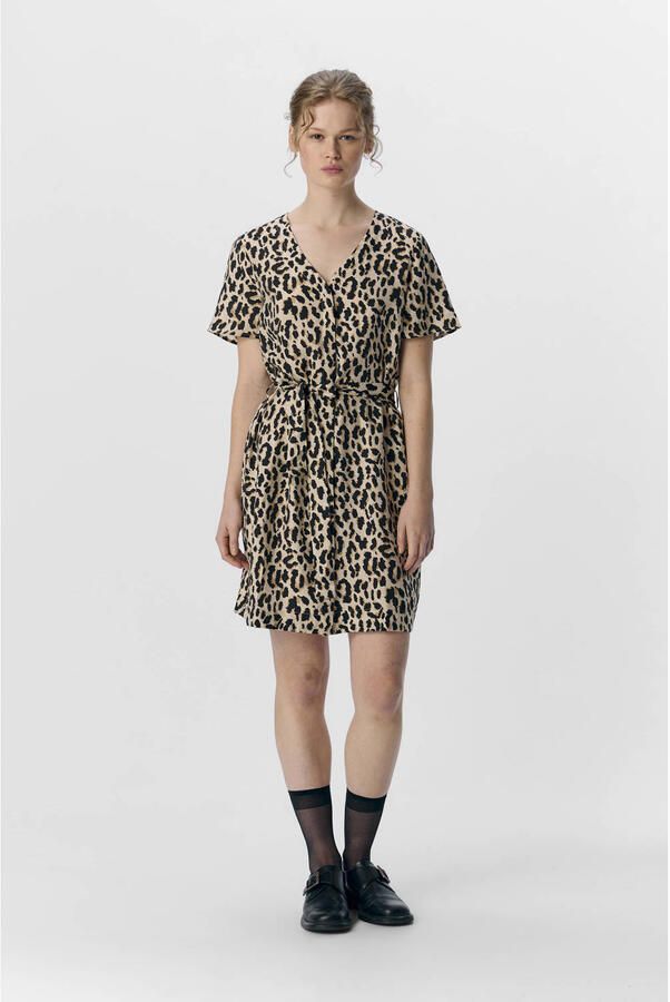 OBJECT Dames Jurken Objkarina S s Re Short Dress Noos Zwart - Foto 6