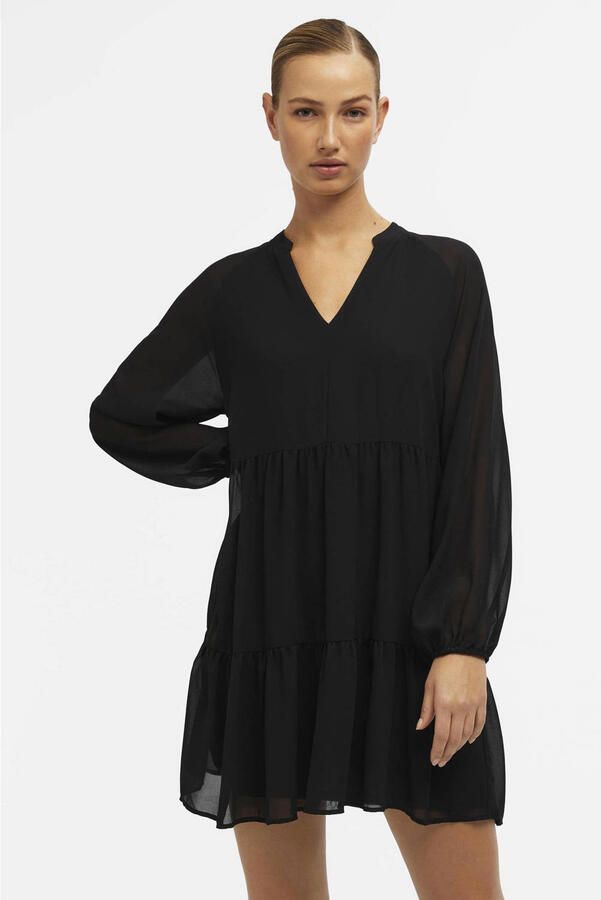 OBJECT Dames Jurken Objmila Gia L s Dress Zwart