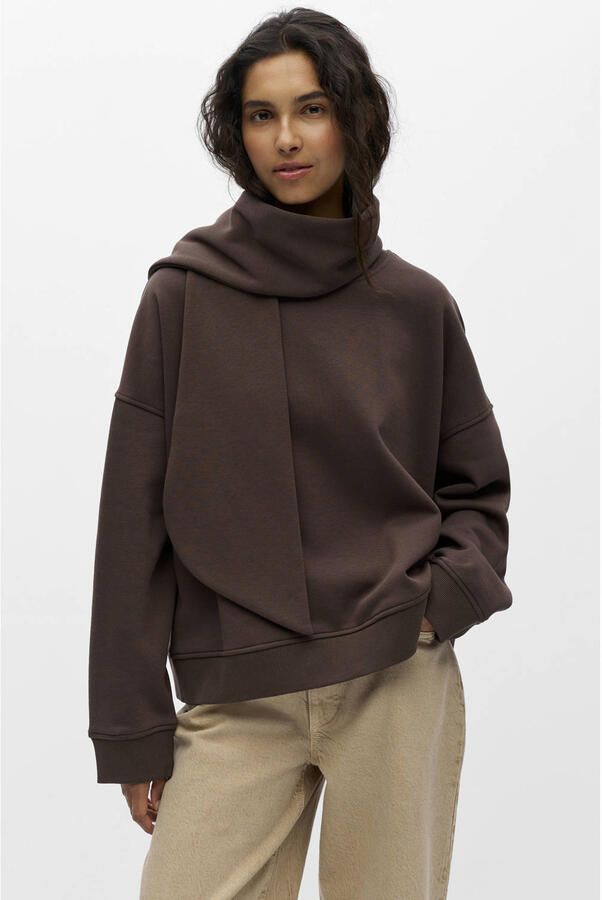 OBJECT katoenen sweater bruin