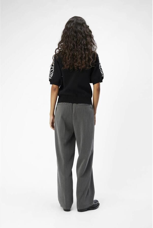 OBJECT Dames Tops & T-shirts Objrashia Knit 2 4 Re Pullover Zwart