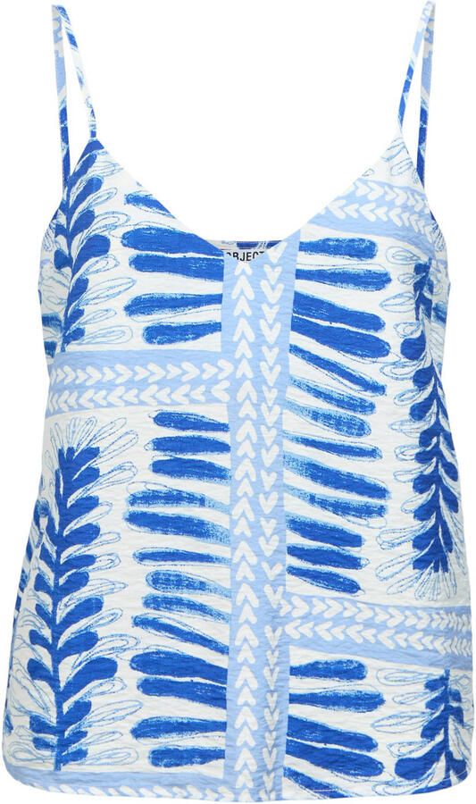 OBJECT loose fit singlet met print blauw