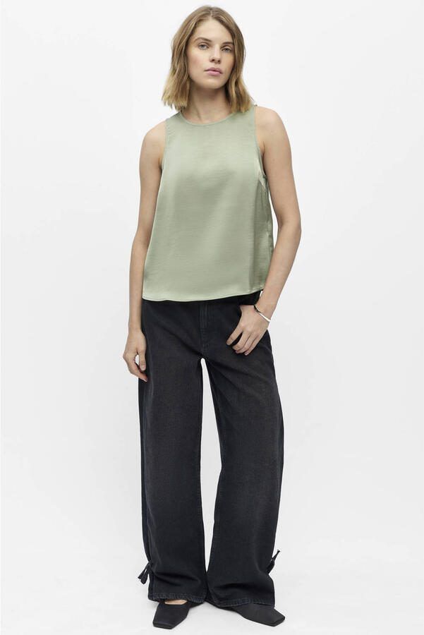 OBJECT loose fit top lichtgroen - Foto 3