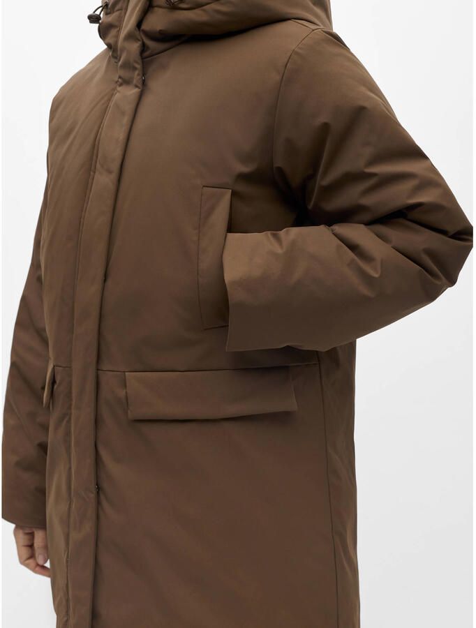 OBJECT Dames Jassen Objkelyn L s Re Long Jacket Noos Bruin - Foto 6