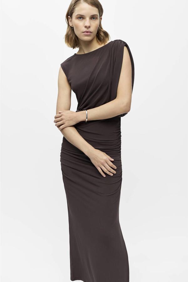 OBJECT maxi jurk bruin