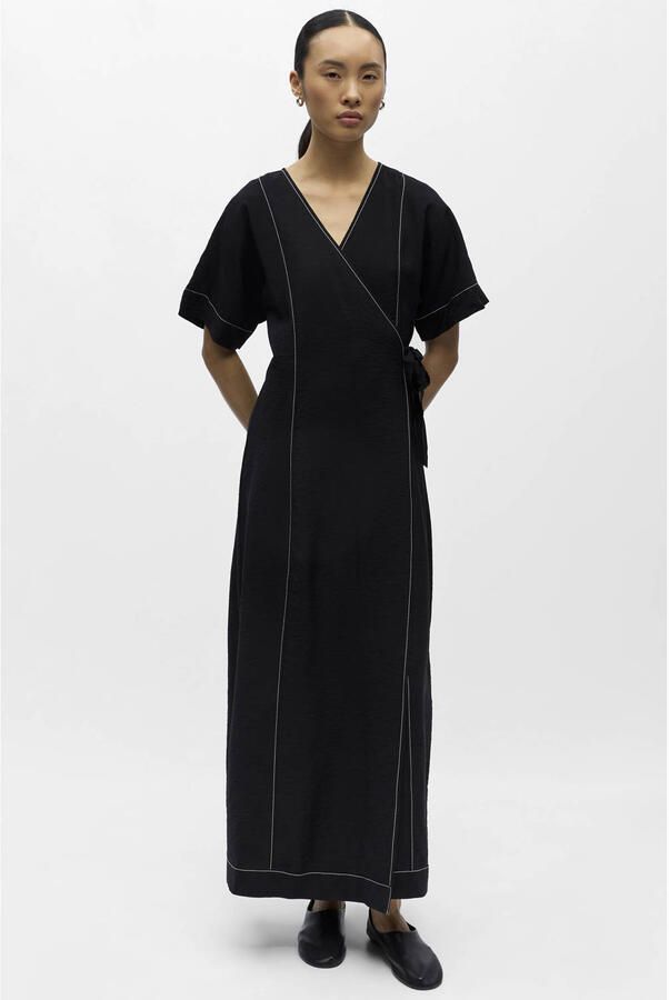 OBJECT maxi jurk zwart