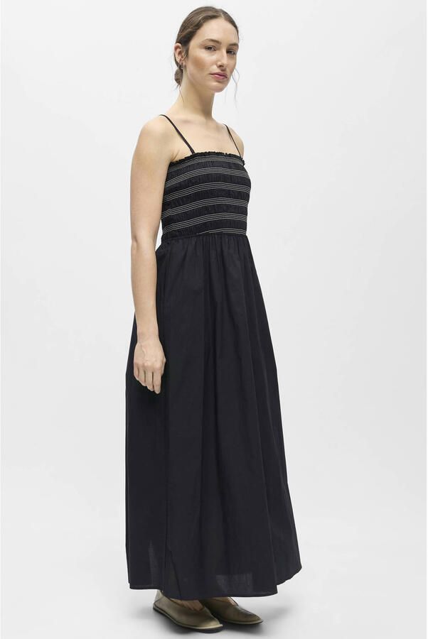 OBJECT Dames Jurken Objelly Hope S l Re Smock Midi Dress Zwart - Foto 7