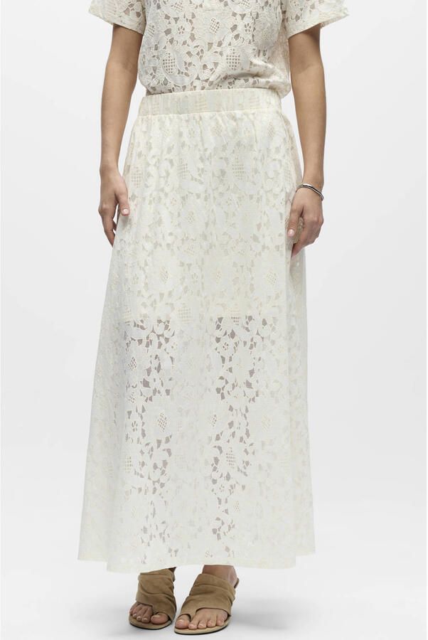 OBJECT Dames Rokken Objbianca Mw Lo Long Skirt Ecru - Foto 5