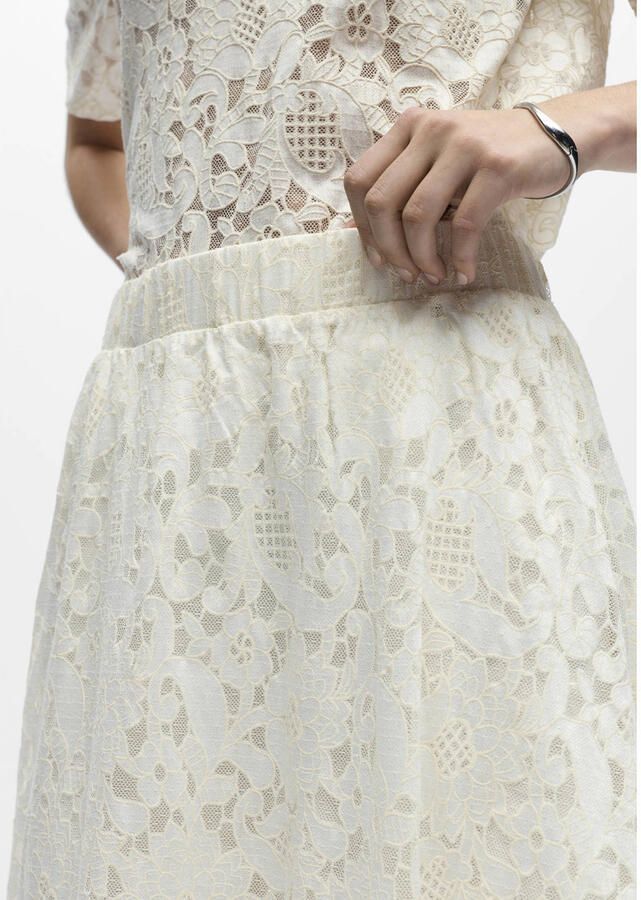 OBJECT Dames Rokken Objbianca Mw Lo Long Skirt Ecru - Foto 6