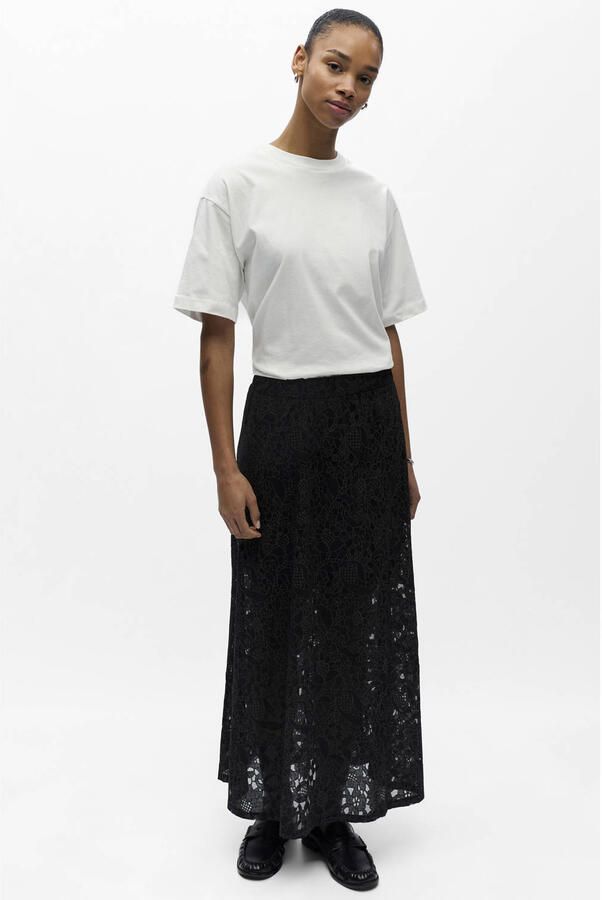 OBJECT Dames Rokken Objbianca Mw Lo Long Skirt Zwart - Foto 7