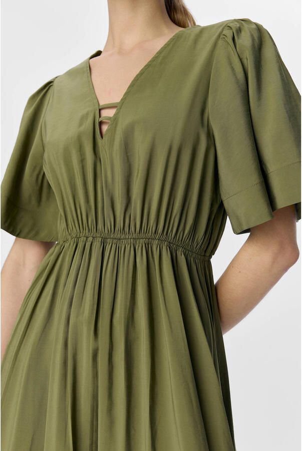 OBJECT Dames Jurken Objceline 2 4 Lo Dress 138 Groen - Foto 7