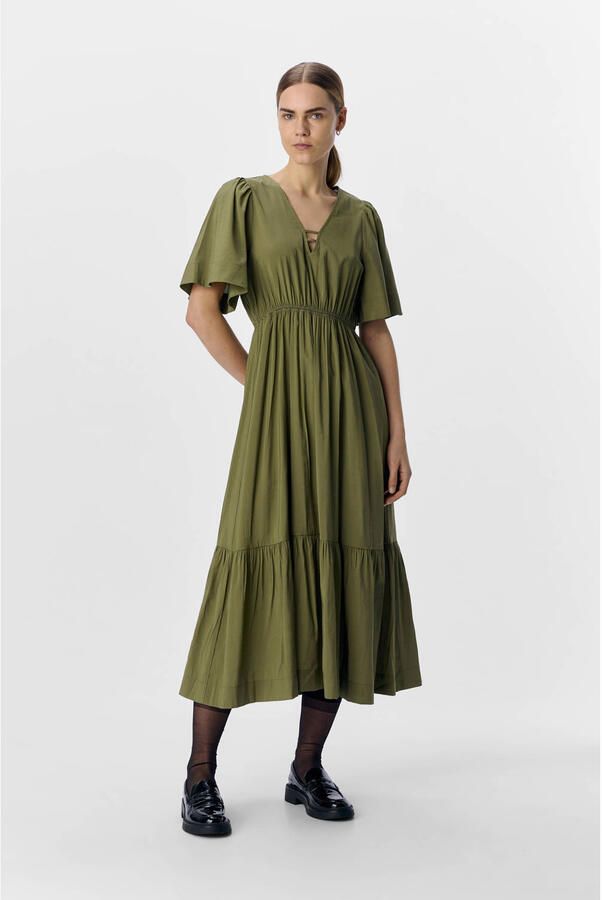 OBJECT Dames Jurken Objceline 2 4 Lo Dress 138 Groen - Foto 6