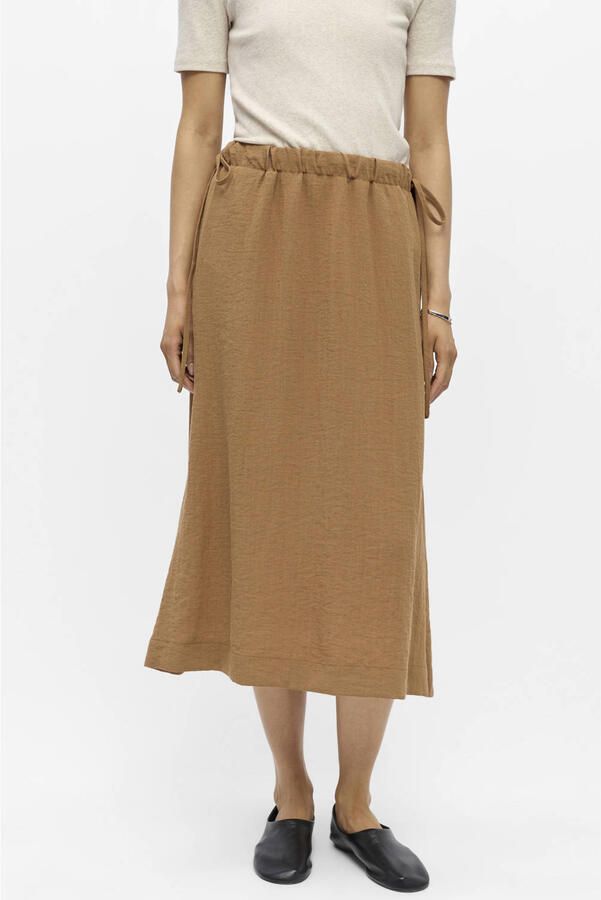 OBJECT Dames Rokken Objrini Midi Skirt 145 Nd Camel - Foto 5