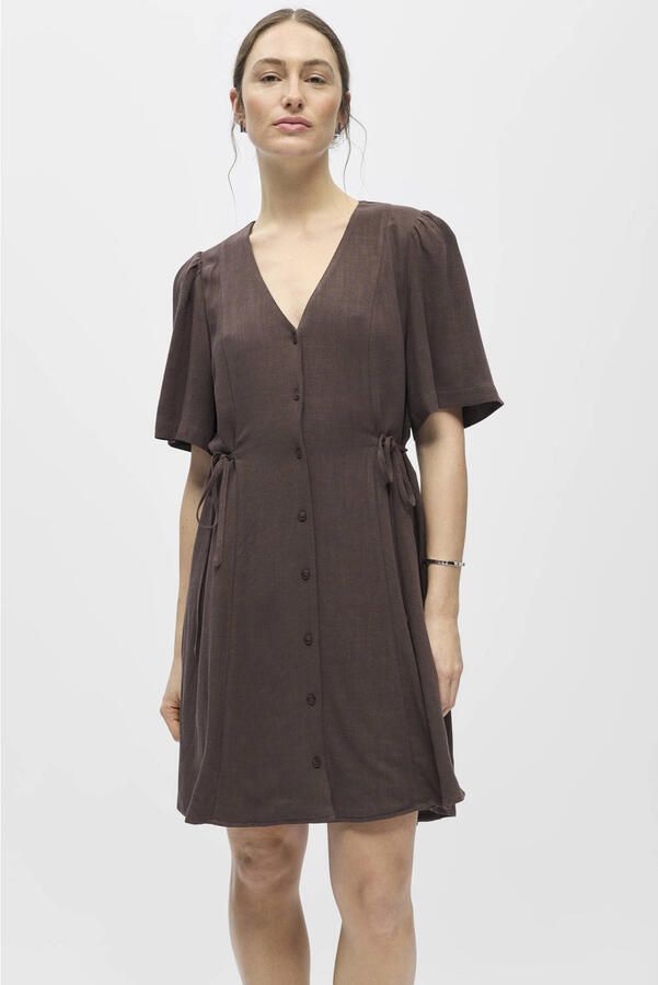 OBJECT mini jurk bruin
