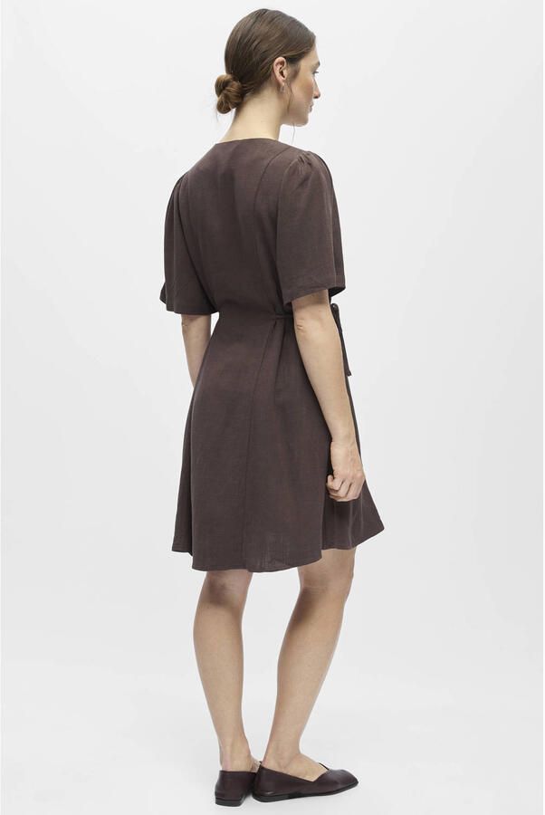 OBJECT mini jurk bruin - Foto 2