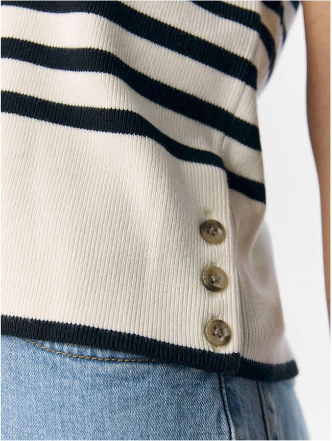 OBJECT Dames Tops & T-shirts Objviva Re S l Knit Top 138 Wit