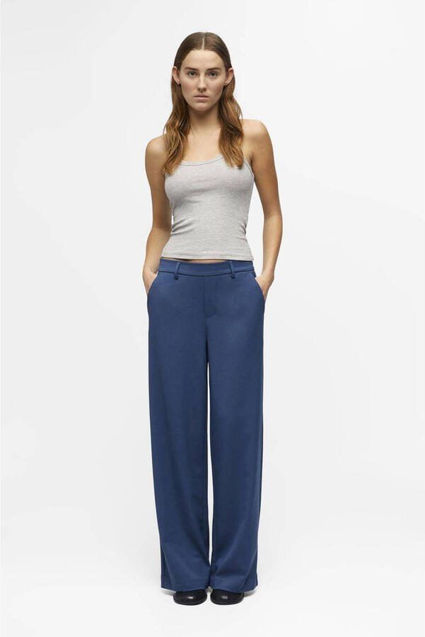 OBJECT OBJLISA wide leg pantalon blauw