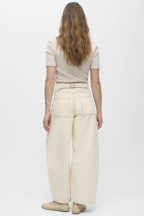 OBJECT OBJMIO high waist cropped jeans beige - Foto 3